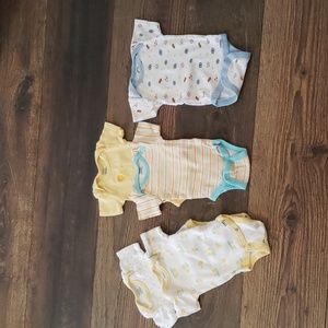 Gerber brand, All onesies 0-3 months except Sport theme onesie 3-6 months
